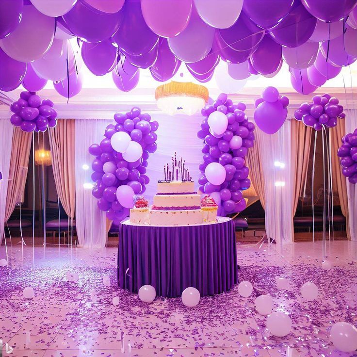 Purple party birthday decorations hall birthday party🎂🎉���🎈bts decor Birthday Hall Decorations Ideas, Birthday Decoration Ideas At Hall, Hall Birthday Party Decorations, Party Hall Decor Ideas Birthday, Birthday Party Hall Decorations, Birthday Hall Decorations, Kanha Birthday, Hall Birthday Party, Birthday Hall