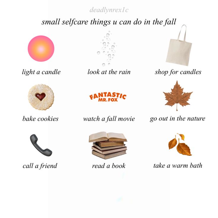 an image of different things that can be found in the fall and autumn season, including books