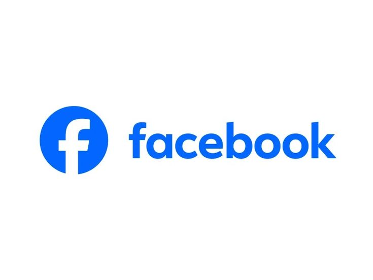 the facebook logo on a white background