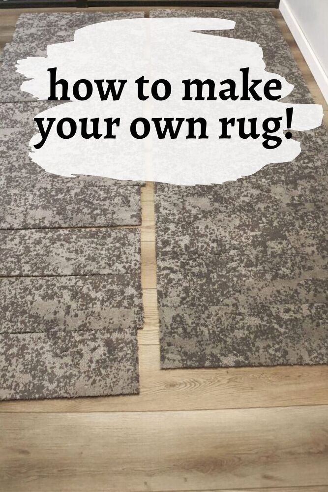 a rug with the words how to make your own rug on it