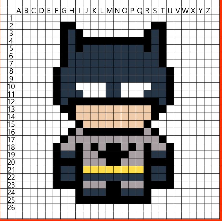 an image of a pixel art batman