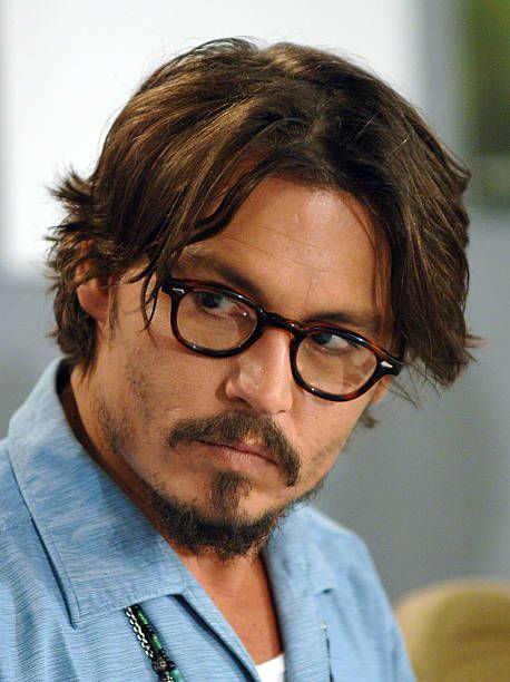 Johnny Depp Glasses, Johnny Depp Hairstyle, Johnny Depp Fans, Young Johnny Depp, Middle Part Hairstyles, Beat Generation, Toronto Film Festival, Toronto International Film Festival, Medium Length Hair Men