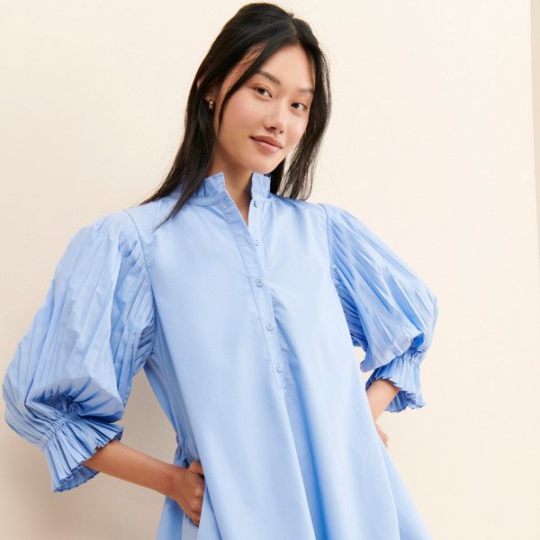 Focus Pleated Dress | Nuuly Rent Simple Fits, Smock Dress, Pleated Dress, Smocking, Fashion Forward, Ruffle Blouse, Mini Dress, Women's Top, Clothes