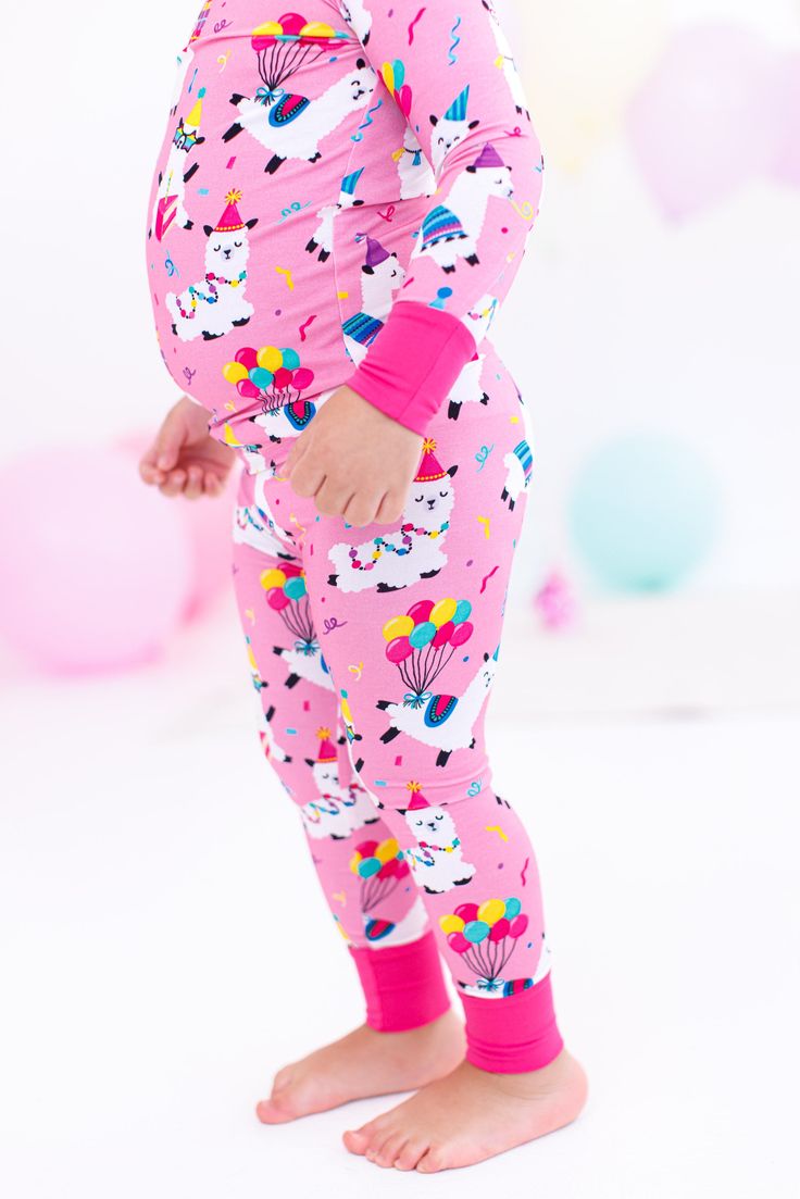 These pajamas are a perfect combination of comfort and style! Crafted from a blend of bamboo viscose and spandex fabric, they provide a soft and snug fit, while their adorable prints are sure to make them a sleepwear favorite. The breathable fabric keeps little ones comfy all night long. MATERIAL/FEATURES: -95% viscose from bamboo, 5% spandex -made from bamboo viscose not treated with any harsh chemicals -tagless for added comfort -buttery soft and great for sensitive skin **Colors may vary slig Long Sleeve Multicolor Sleepwear With Character Print, Kids Pajamas Girls, Disney Cotton Sleepwear With Character Print, Unicorn Kid Pajamas, Pink Unicorn Print Sleepwear, Teddy Bear Clothes, Bear Outfits, Skin Colors, Spring Baby