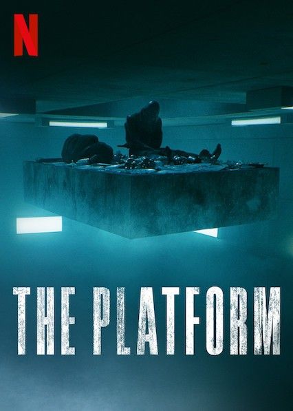 the platform movie poster with an underwater scene