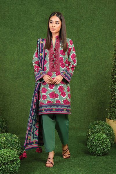 Alkaram Studio SS-10-23-2-sage-green Summer Lawn Vol 2 Default Title Alkaram Studio SS-10-23-2-sage-green Summer Lawn Vol 2 Original brand suit fabric and photography lite diffrance in actual print. Traditional Green Floral Print Sets, Green Floral Print Traditional Sets, Traditional Green Lawn Suit With Floral Print, Green Printed Unstitched Sets, Green Cotton Sets With Printed Motifs, Green Cotton Lawn Suit With Floral Print, Traditional Green Sets For Spring, Green Traditional Spring Sets, Unstitched Green Lawn Suit For Eid