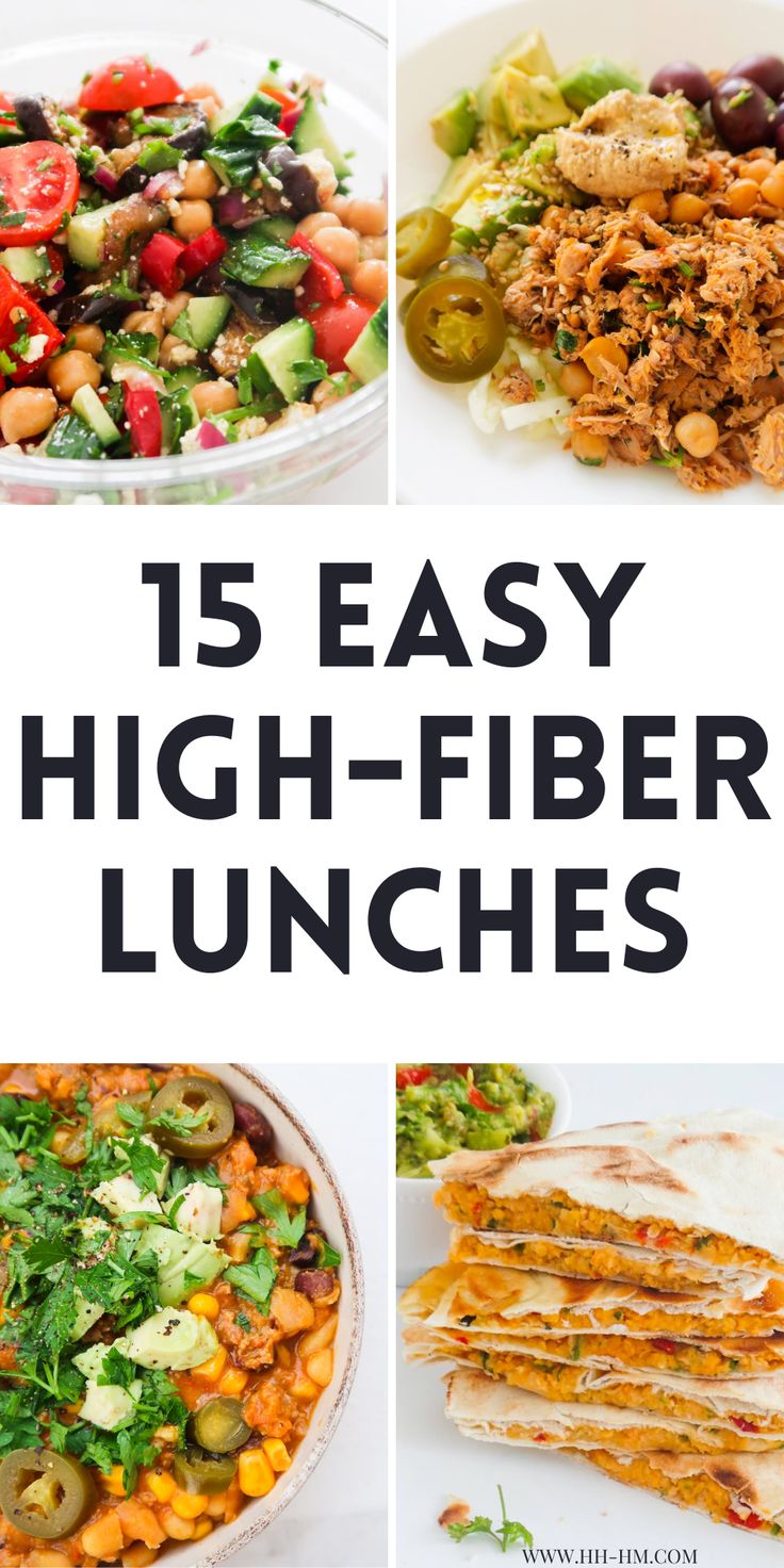 15 easy high - fiber lunches that are healthy and delicious