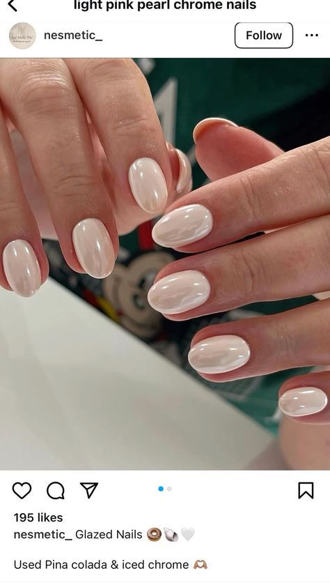 Oval Nail Ideas, Oval Nail, Kutek Disney, Subtle Nails, Colorful Nails, Summery Nails, Casual Nails, Oval Nails, Neutral Nails