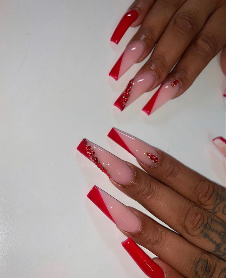 Nail Suggestions, Red Birthday, Red Acrylic Nails, Baddie Nails, Cute Acrylic Nail Designs, Fall Acrylic Nails, Long Acrylic Nails Coffin, Acrylic Nails Coffin Pink, Christmas Nails Acrylic