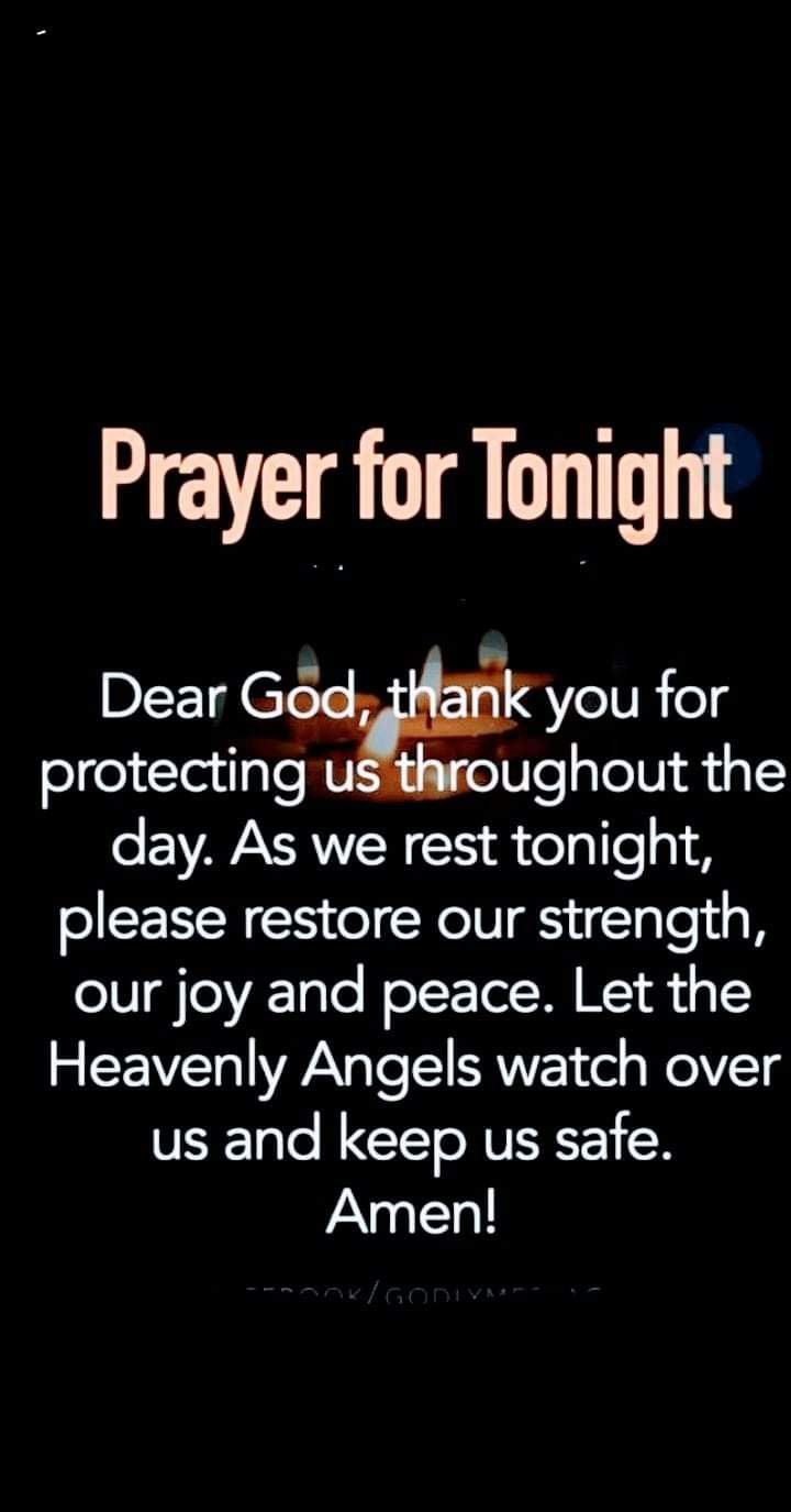 an image with the words prayer for tonight