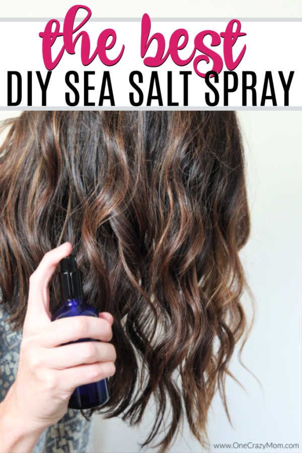 This super easy DIY Sea Salt Spray gives your hair amazing texture and waves in minutes. Make this homemade sea salt spray today! Diy Texturizing Spray For Hair, Diy Salt Spray, Texture Spray For Hair, Diy Sea Salt Spray, Salt Spray Hair, Beach Wave Spray, Diy Hair Spray, Natural Hair Spray, Sea Salt Spray For Hair