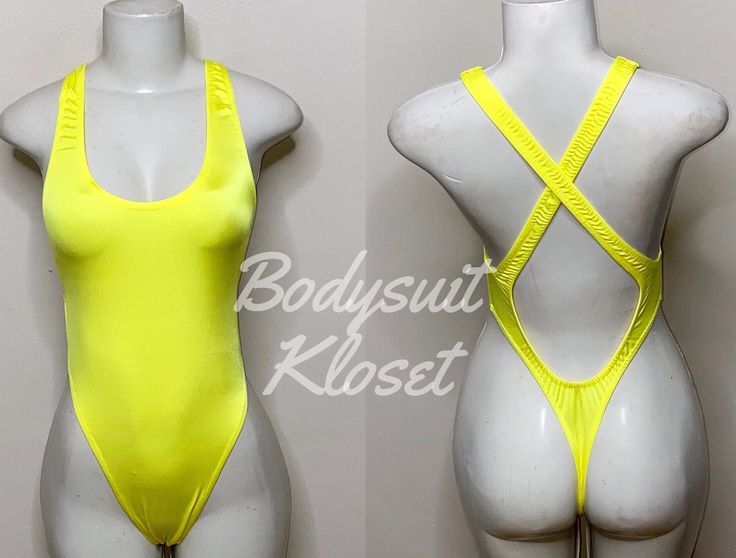 Welcome to my shop Let's Make Money Together 💕 DETAILS  * Handmade Item  * Materials: Nylon, Spandex * Full Bodysuit  * Never used  DESCRIPTION  * Thong Bodysuit  * Yellow Shiny Spandex * 4 way stretch Fabric  * Mannequin is wearing XS/Small (may choose sizing at checkout)  SHIPPING  My current shipping turnaround is really quick 1 to 2 days  RETURNS & EXCHANGES  No refunds or exchanges if you have any issues with your purchase please feel free to reach me personally. I can accommodate on your Fabric Mannequin, Full Bodysuit, Club Attire, Full Body Suit, 4 Way Stretch Fabric, Rave Outfits, Womens Bodysuit, Dance Wear, Make Money