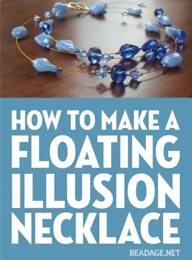 the cover of how to make a floating illusion necklace