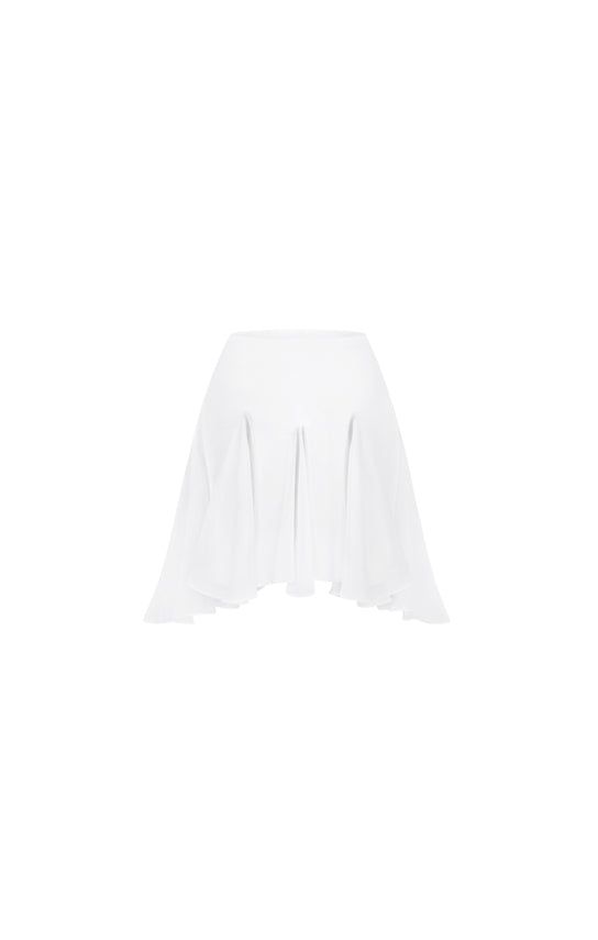 (7-14 business days Pre-Order) The Godet technique emphasizes fullness and volume in the Ms. Godet Mini Skirt with the use of precisely cut triangular chiffon panels inserted between the main fabric.Its silk chiffon construction adds a lightweight whimsical feel. Match with the Godet Bra. Product Details: Professional Dry Clean Composition: Light Silk Satin Proudly made in Thailand Size+Fits: XXS: Bust 29.5" Waist 22.5" Hips 33.5"XS: Bust 31.5” Waist 24.5” Hips 35.5”S: Bust 33.5” Waist 26” Hips Stolen Stores, Light Silk, Silk Chiffon, White Skirts, Silk Satin, Pre Order, Baby Blue, Mini Skirt, Mini Skirts