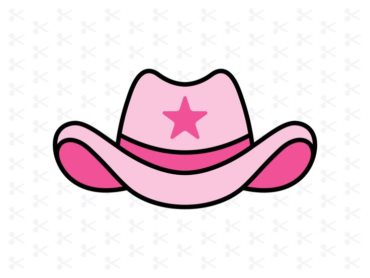 Pink Cowgirl Hat Clipart, Cowgirl Hat Drawing Easy, Cowboy Hat Clip Art, Cowgirl Hat Illustration, Cowboy Hat Logo, Cowgirl Hat Drawing, Cowboy Hat Pictures, Sombrero Cowgirl, Cartoon Cowboy Hat