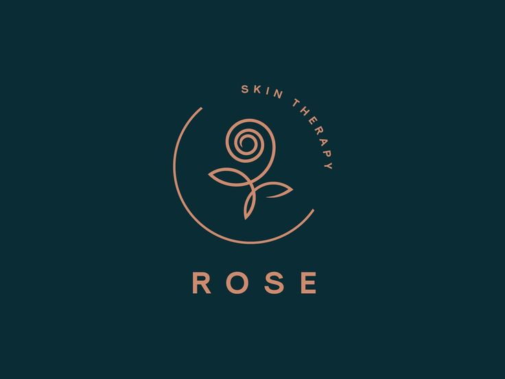 the logo for skin library rose is shown in gold on a dark blue background with an orange outline