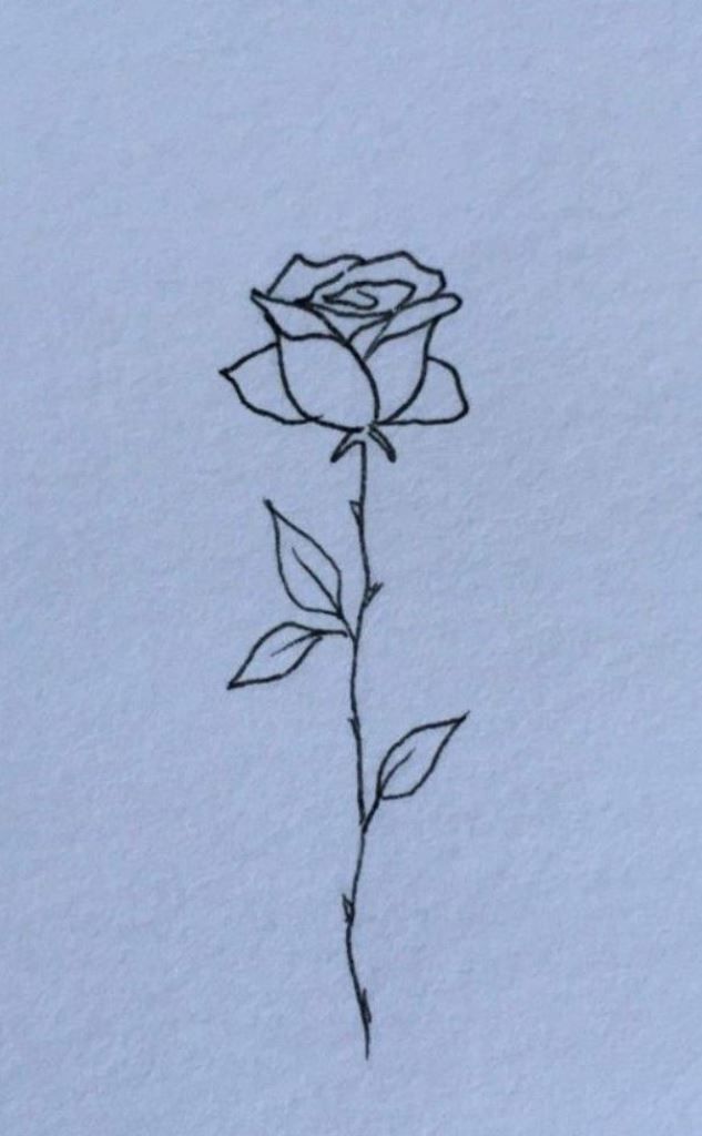 Beautiful small rose stencil tattoo designs Stick Rose Tattoo, Easy Rose Tattoo Simple, Tattoo Design Drawings Rose, Small Detailed Rose Tattoo, Sideways Rose Tattoo, How To Draw Small Roses, Rose Tattoos Stencil, Outline Of A Rose Tattoo, Simple Cheap Tattoos