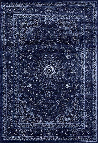 Navy Carpet, Blue Aura, 5x7 Area Rug, Blue Carpet, Large Carpet, 8x10 Area Rugs, Feeling Blue, Persian Area Rugs, Carpet Design