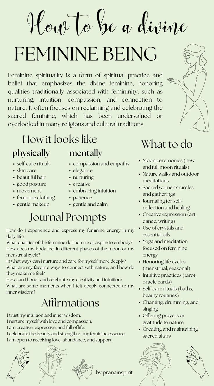 Here's a quick guide on how to be a divine feminine being!
#spiritual #spirituality #spiritualjourney #spiritualhealing #energy #energyworkk #manifesting #chakrahealing #journaling #balancedchakras #spiritualgirl #feminine #yoga #meditation #incense #essential oils Feminine Energy Meditation, Divine Feminine Meditation, How To Speak Feminine, How To Connect With Your Divine Feminine, Divine Feminine Relationships, Divine Feminine Devine Masculine, Ways To Be Spiritual, Spiritual Goddess Aesthetic, Feminine Energy Ritual