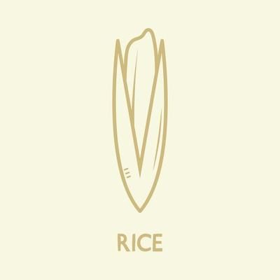 the logo for rice is shown on a white background