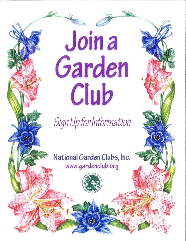 the garden club sign up for information