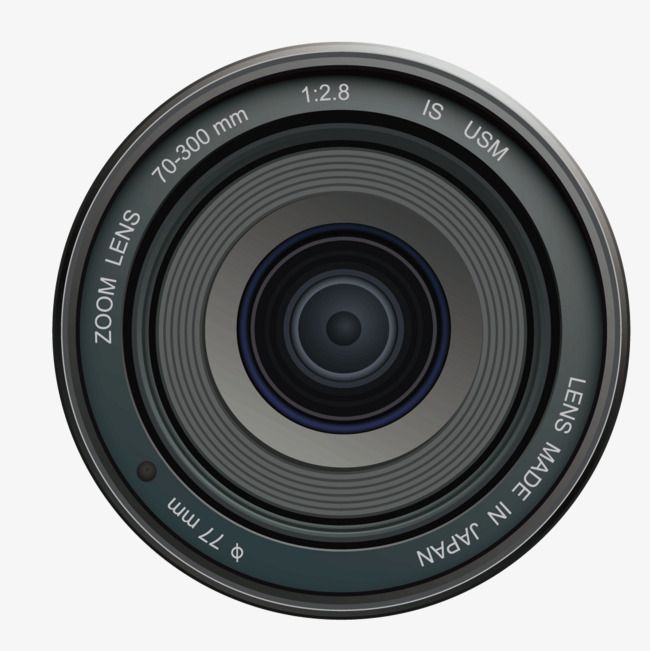 an image of a camera lens on a white background