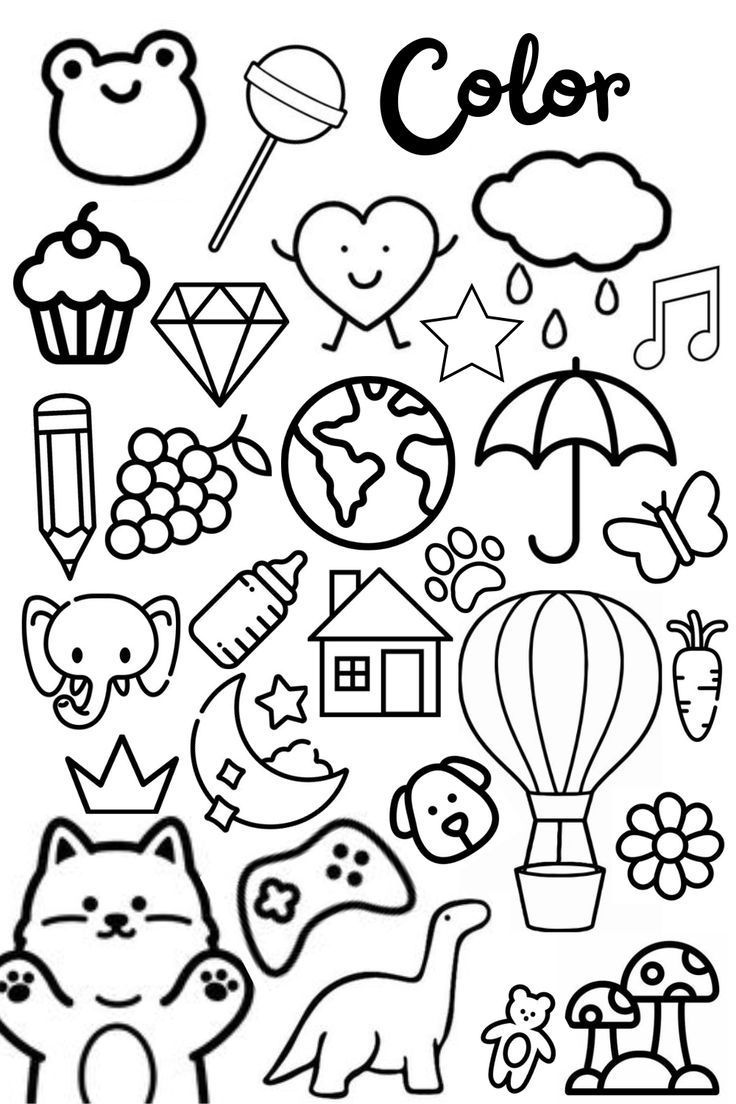 Coloring page coloringbookid Creation Coloring Pages, Bahasa Jepun, Hello Kitty Colouring Pages, Cute Easy Doodles, Doodle Pages, Mermaid Coloring Pages, Doodle Coloring, Unicorn Coloring Pages, Easy Doodle Art