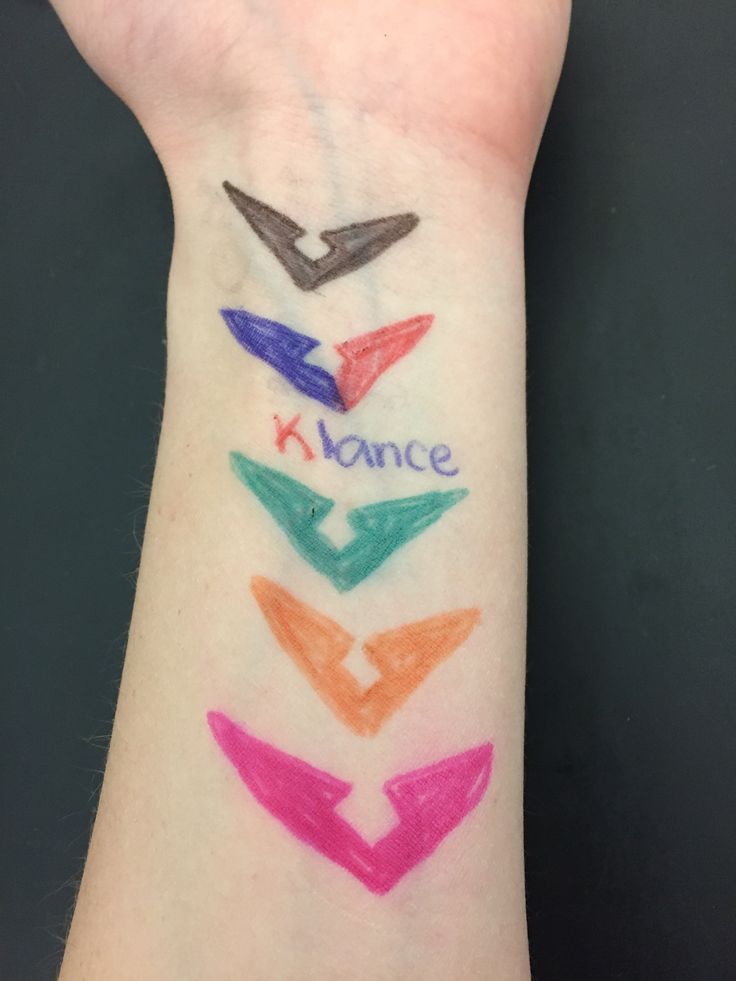 a person's arm with different colored pencils on it and the words dance written in