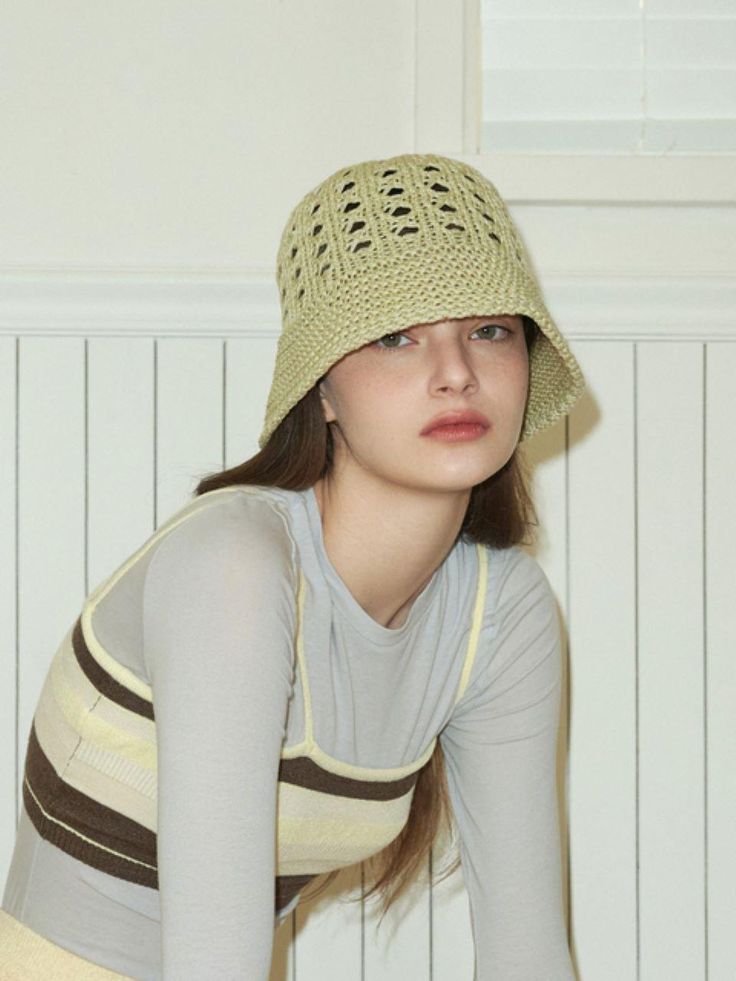 SIEOR is a global brand loved by many artists for its comfortable and simple details that harmonize with daily life.- Lightweight and comfortable to wear- Sophisticated and breathable knitting detail bucket hat- Great to match with any outfits- Daily point item Everyday Bucket Hat For Summer, Lightweight Casual Crochet Hat With Short Brim, Casual Solid Color Crochet Hat, Lightweight Casual Cloche Hat With Curved Brim, Casual Lightweight Cloche Hat With Curved Brim, Trendy Crochet Hat For Spring, One Size, Trendy One Size Crochet Hat For Spring, Lightweight Casual Crochet Hat, Lightweight Casual Crochet Hat One Size