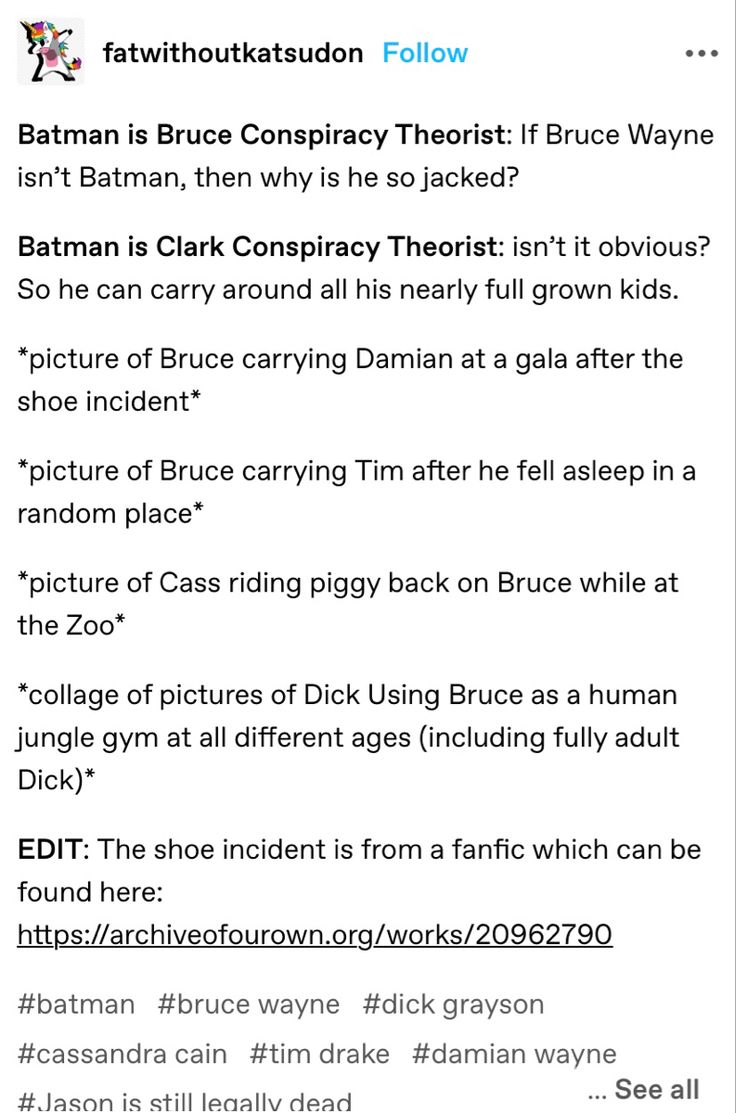 the tweet on batman is very funny