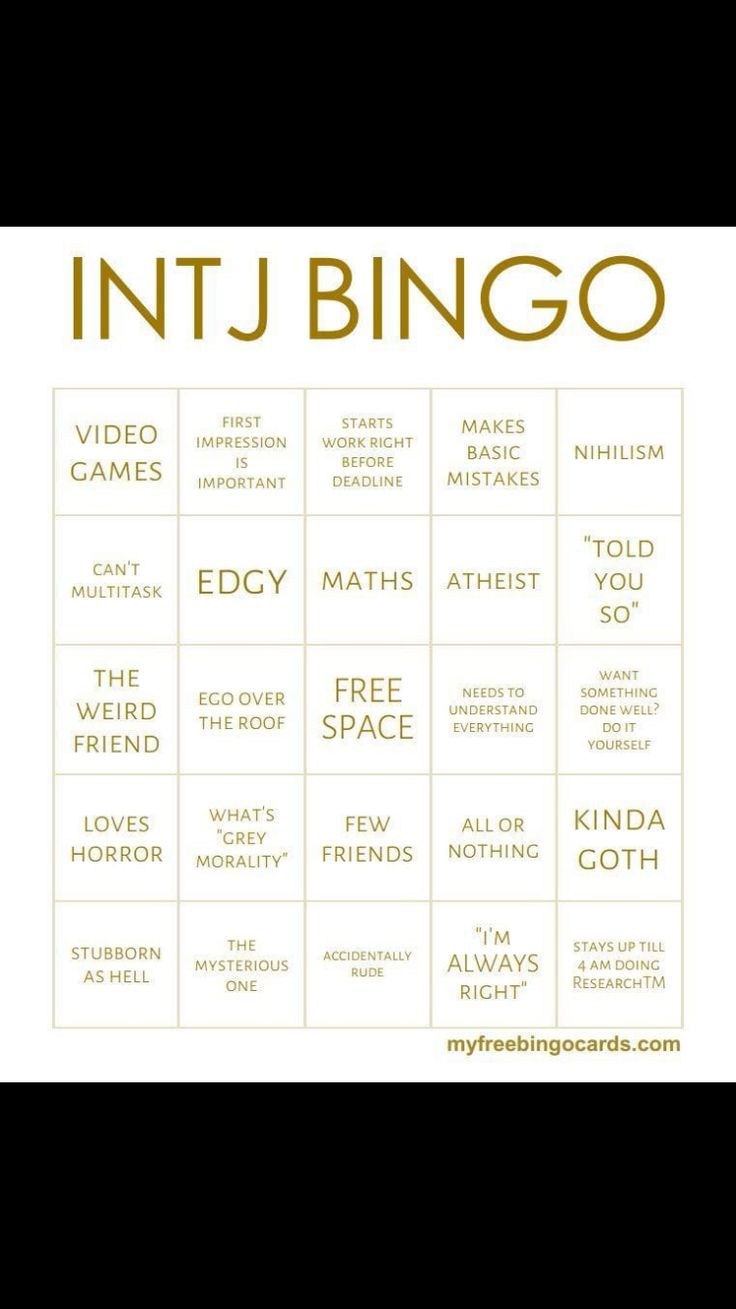 Intj Careers, Intj Bingo, 16 Personalities Intj, Accurate Personality Test, Intj Humor, Mbti Charts, Intj T, Intj Intp, Intj And Infj