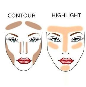 Contour With Bronzer, Highlight Face, Contour And Highlight, How To Contour, Makeup 101, Makeup Face Charts, How To Do Makeup, Face Makeup Tips, Face Chart