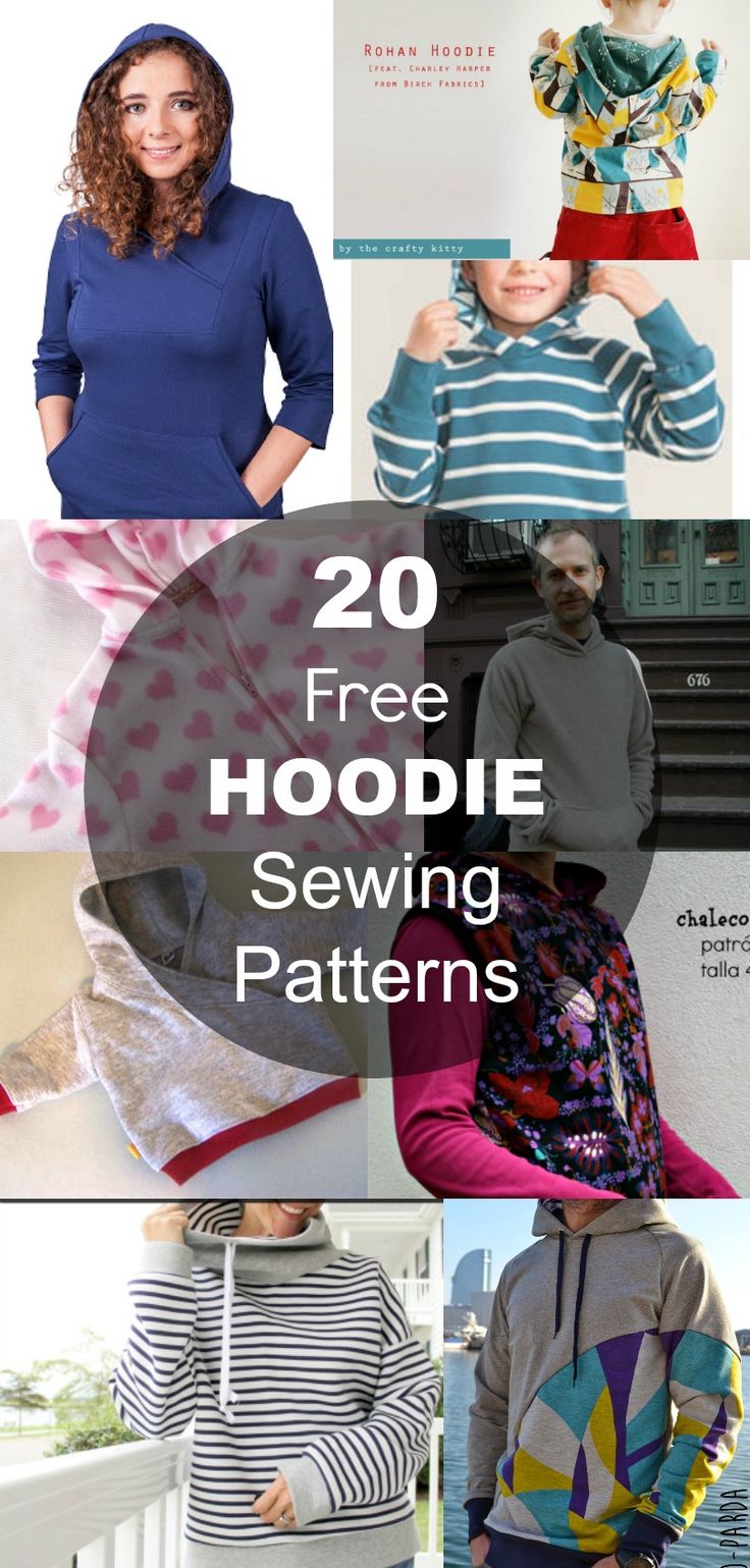 the top 20 free hoodie sewing patterns