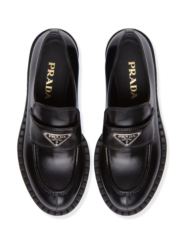 Prada Loafers, Girl Closet, Prada Shoes, Fashion Design Clothes, Thigh High Boots, Loafers For Women, Leather Loafers, Fashion Item, Miu Miu