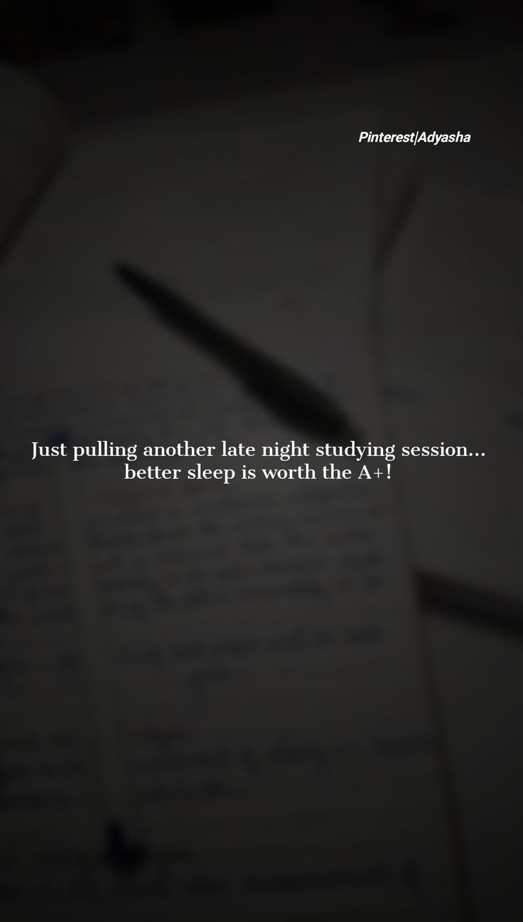 a pen sitting on top of a piece of paper with the words just pulling another late night studying session better sleep is worth the a