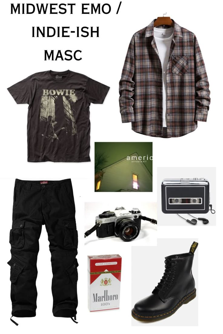 Mid West Emo Fashion, Indie Punk Outfits Men, Indie Grunge Outfits Men, Mike Outfits, Rodrick Heffley Inspired Outfits, Flanel Outfit Mens, Losercore Outfits Men, Men’s Grunge Style, Outfits Grunge Hombre