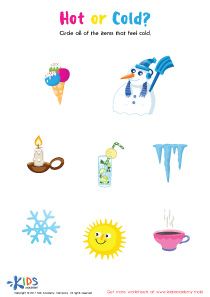 Hot And Cold Worksheet, Free Worksheets For Kids, Worksheet For Kids, Worksheets For Preschool, Map Skills, Printable Preschool Worksheets, Kindergarten Lesson Plans, Sense Of Touch, The Learning Experience