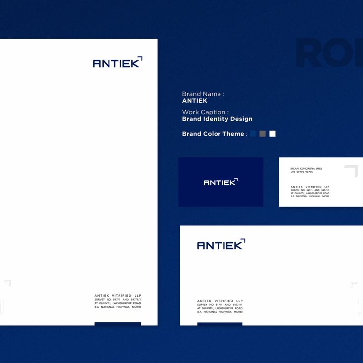 the logo and business card design for anttex