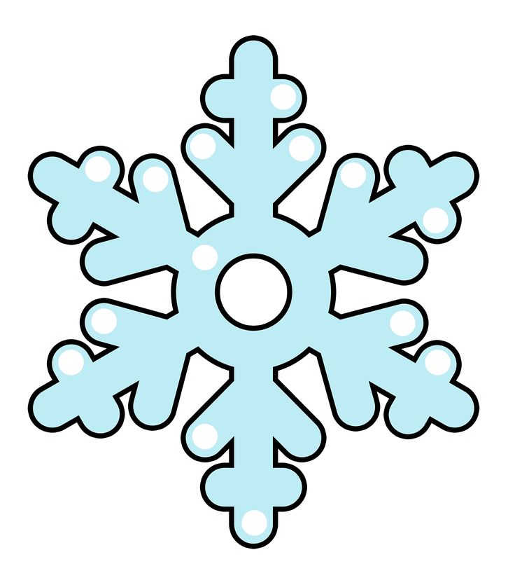 a snowflake that is blue and has white snow flakes on the top