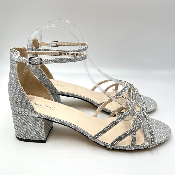 Touch Ups Women's Zoey Silver Block Heel Dress Sandals. Model / Style Number 4382m. Women's Size 12 Regular / Medium Width. Condition: New Without Box. New To Poshmark? Sign Up Using Invite Code: Tentoday For $10 Off Your Purchase! Party Special Event Evening Dress Up Formal Elegant Wedding Bridal Bride Bridesmaid Prom Pageant Satin Shoes Flats Heels Pumps Strappy Gold Silver Shimmery Sparkly Sparkle Glitter Glittery Bling Jewel Jewels Jeweled Rhinestone Rhinestones Crystal Crystals Bhldn Gems A Silver Block Heels, Size 12 Heels, Heels Dress, Satin Shoes, Model Style, Low Block Heels, Heels Pumps, Up Shoes, Dress Sandals