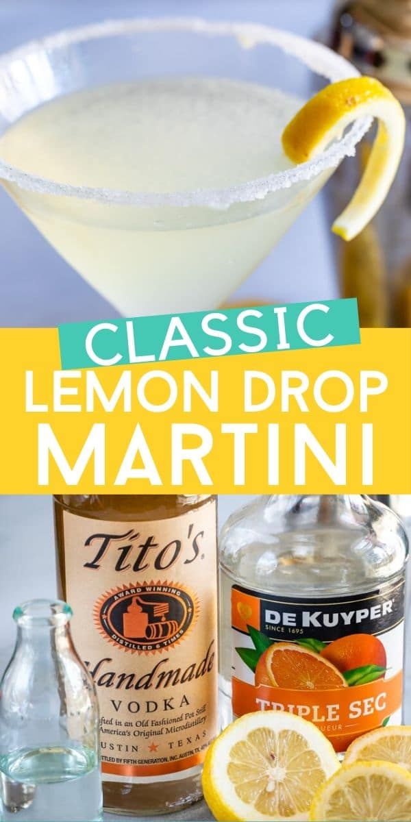 Lemon Drop Drink, Lemon Drop Martini Recipe, Lemon Drop Shots, Lemon Martini, Easy Cocktail Recipe, Martini Recipes Vodka, Vodka Lemon, Expresso Martini, Martinis Drinks