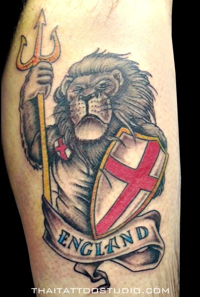 England Lion Heart England Tattoo, Lion Arm Tattoo, British Tattoo, Bulldog Tattoo, Knight Tattoo, Rose Tattoos For Men, Mark Tattoo, Remembrance Tattoos, Lion Tattoo Design