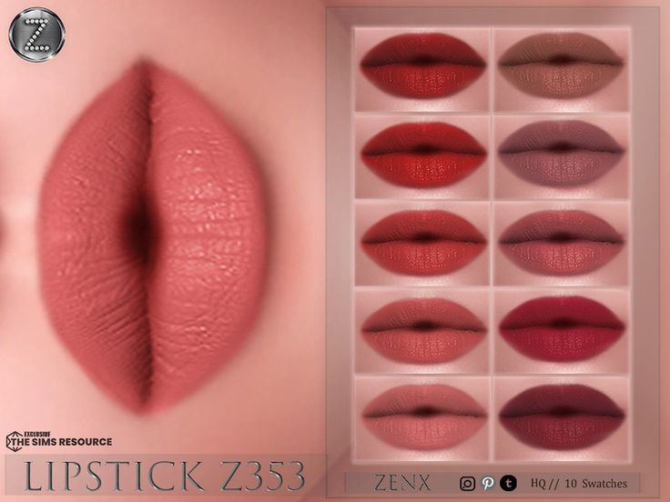 The sims 4 Mod Makeup, Sims 4 Nails, Female Lips, Sims 4 Cc Eyes, Alpha Cc, Lip Art Makeup, Sims 4 Tsr, The Sims 4 Skin, Makeup Cc