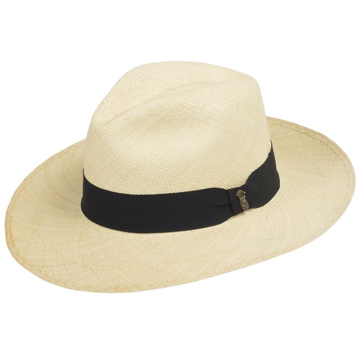 One of our finest hats to date. This hat features extremely tightly woven straw and a golf bag charm. The perfect hat for a gentleman who loves golf and prefers high-quality and finer taste. Handwoven in Ecuador and finished in Seattle. Formal Wide Brim Sun Hat In Toquilla Straw, Formal Toquilla Straw Sun Hat With Wide Brim, Classic Panama Hat With Short Brim, Formal Wide Brim Hat In Natural Color, Elegant Fedora Panama Hat In Toquilla Straw, Classic Panama Hat With Flat Brim, Elegant Straw Hat With Curved Brim For Travel, Elegant Brimmed Panama Hat In Toquilla Straw, Classic Formal Panama Hat In Toquilla Straw