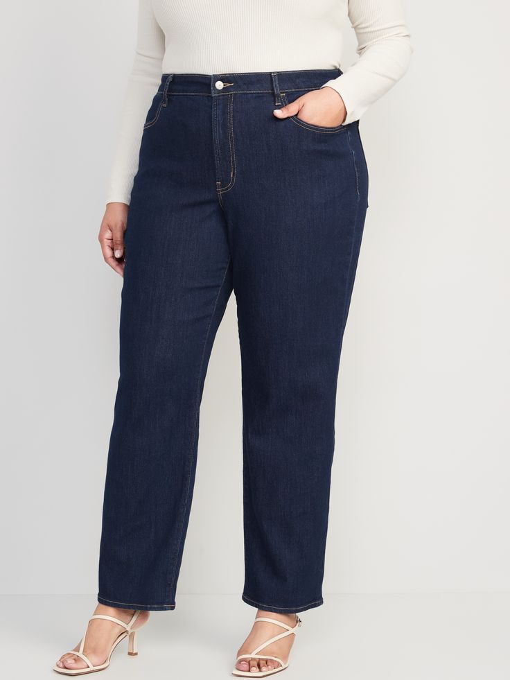 button front belt loops zip fly front scoop pockets back patch pockets sits at belly button snug hip and thigh loose leg 30 1/2" regular inseam 28 1/2" petite inseam 34 1/2" tall inseam models are approx.  5'9" and wear sizes s (4), l (12), and xl (18)Machine wash cold, tumble dry low.  spandex 1% cotton 62% recycled cotton 7% recycled polyester 30% Straight Bottoms With Belt Loops For Fall, Fall Straight Bottoms With Button Closure, Straight Bottoms With Zip Fly For Fall, High Waist Straight Fit Bottoms With Belt Loops, Relaxed Fit Straight Bottoms With Button Closure, Mid-rise Relaxed Fit Bottoms With Zip Fly, Mid-rise Bottoms With Relaxed Fit And Zip Fly, Relaxed Fit Mid-rise Bottoms With Zip Fly, Classic High Waist Straight Fit Bottoms