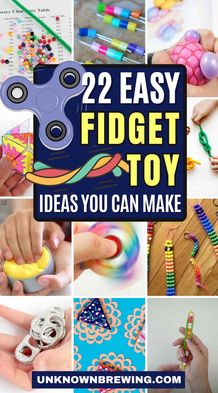 the 25 easy and fun fidget toy ideas you can make for kids to play with