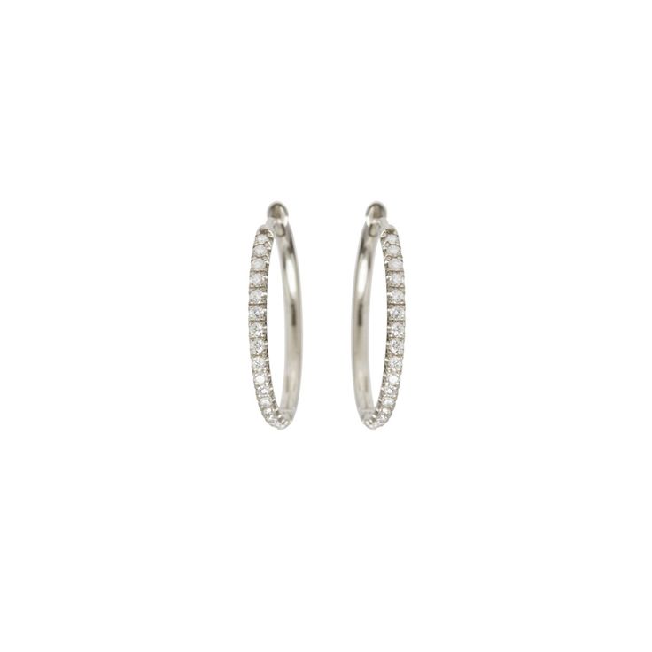 Zoe Chicco 14kt Gold Large Pavé Diamond Hinge Huggie Hoops Minimalist Pave Setting Hoop Earrings For Everyday, Minimalist Everyday Hoop Earrings With Pavé Setting, Minimalist Everyday Hoop Earrings With Pave Setting, Small Hoop Earrings In White Gold With Pave Setting, Everyday Fine Jewelry Hoop Earrings With Pave Setting, Luxury Small Hoop Pave Huggie Earrings, Everyday Pave Setting Huggie Hoop Earrings, Minimalist Hoop Jewelry With Pave Setting, Everyday Pave Setting Diamond Hoop Earrings