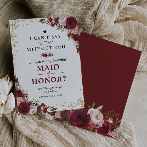 two cards with red and white flowers on them, one says i can't say without you