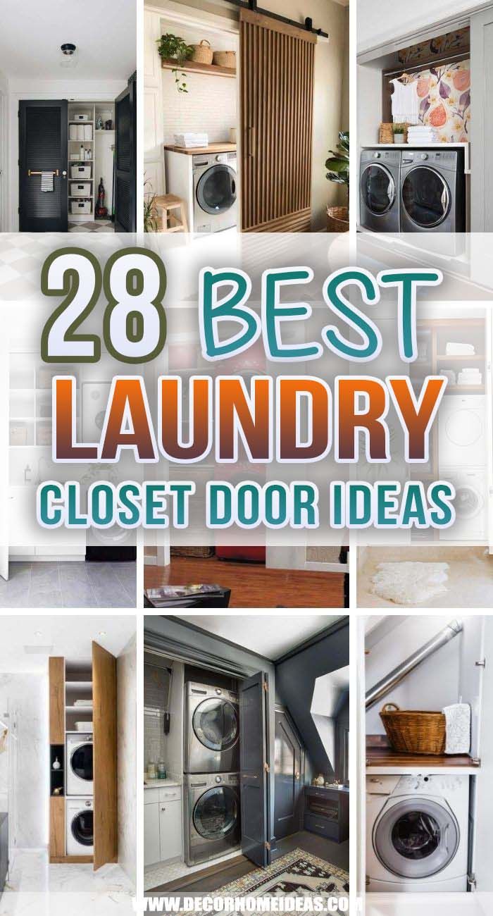 the best laundry closet door ideas