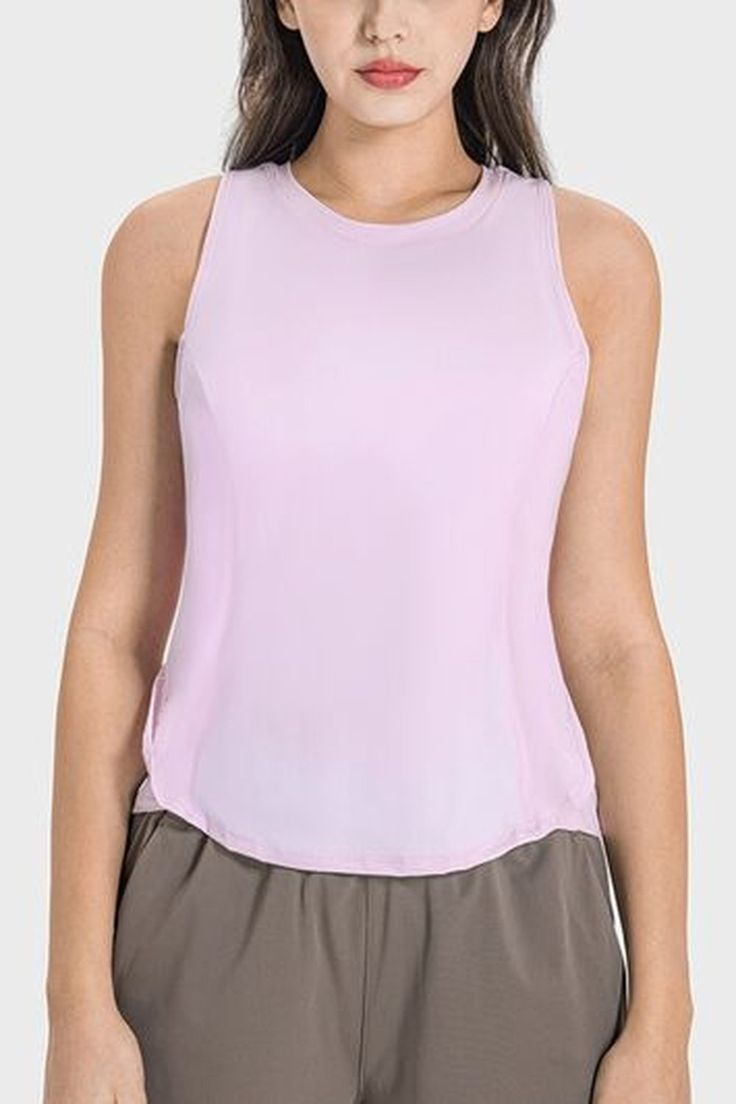 Stay comfortable and stylish during your workouts with our Round Neck Active Tank. Featuring a round neck design, this tank provides a flattering fit while allowing for maximum mobility. Say goodbye to restrictive clothing and hello to a better performance. Features: Basic style Sheer: Opaque Stretch: Slightly stretchy Material composition: 75% nylon , 25% spandex Care instructions: Machine wash cold. Tumble dry low. Imported Product measurements:4:Top Length 20.08 in, Bust 31.50 in6:Top Length Denim Jean Dress, Active Tank Tops, Evening Dresses Plus Size, Maxi Dress Cocktail, Maxi Dress Formal, Active Wear Leggings, Formal Evening Dresses, Basic Style, Versatile Style